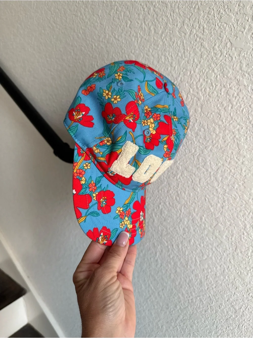 Tory Burch Printed Love Cap In Wildflower NWOT